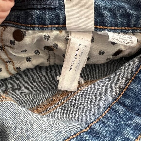 Lucky Bridgette high rise slim straight jean w butterfly embroidery 4 - Picture 7 of 13